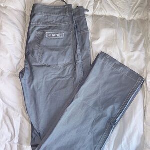 SOLD Chanel Silk Trousers